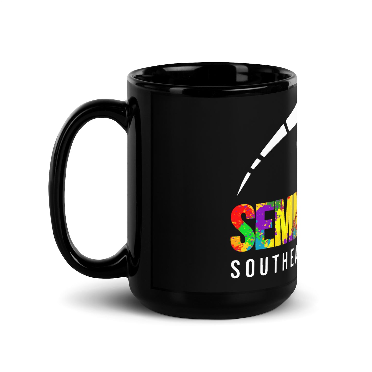 Southeast Mini Moto Splash Black Glossy Mug